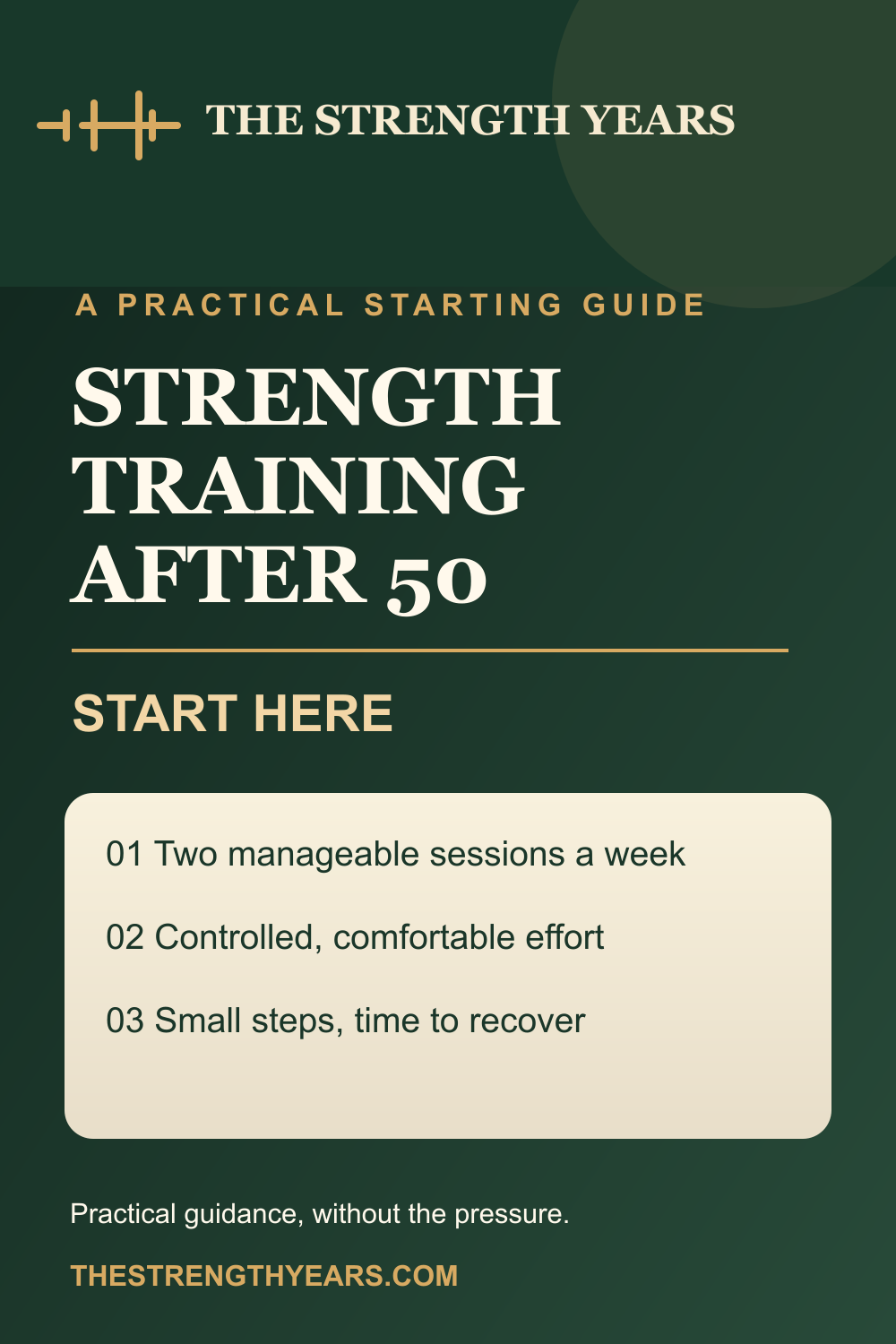 Practical strength and nutrition guide for adults over 50